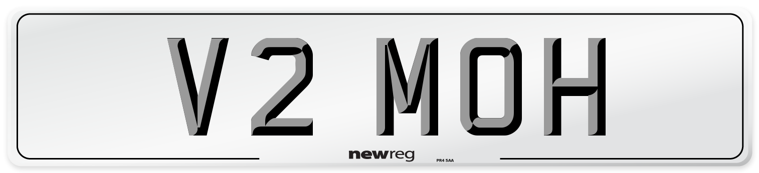 V2 MOH Number Plate from New Reg